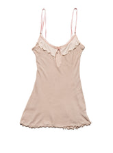 Vintage Delicate Dusty Beige/Pink Rose Tank