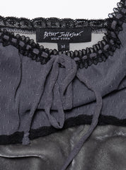 Vintage Betsy Johnson Velvet Gray Long Dress