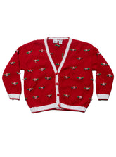 Vintage Badge Red Hand Knit Sweater
