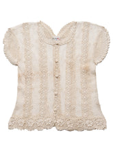 Vintage Crochet Button Up Top