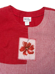 Vintage Naturally Petite Red Patchwork Dress