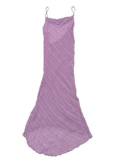 Vintage Lavender Gharani Strok Bias Dress