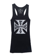 Vintage West Coast Choppers Gold Tank Top Black