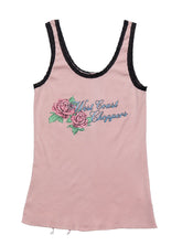 Vintage West Coast Choppers Rose Tank Top Pink