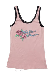 Vintage West Coast Choppers Rose Tank Top Pink