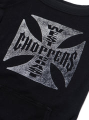 Vintage West Coast Choppers 3/4 Sleeve Waffle Top Black