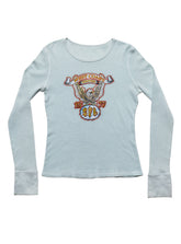 Vintage West Coast Choppers Long Sleeve Waffle Top Blue