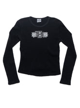 Vintage West Coast Choppers Long Sleeve Waffle Tee Black