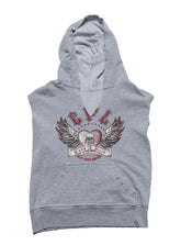 Vintage West Coast Choppers Sleeveless Hoodie Grey