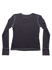 Vintage West Coast Choppers Long Sleeve Waffle Tee Dark Grey