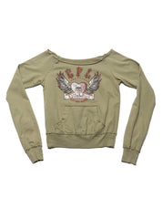 Vintage West Coast Choppers Long Sleeve Tee Olive