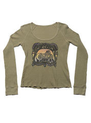 Vintage West Coast Choppers Long Sleeve Tee Olive