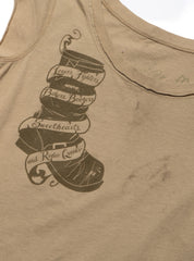Vintage West Coast Choppers Sleeveless Tee Olive