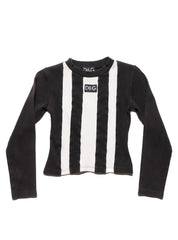 Vintage D&G Black & White Striped Longsleeve Top