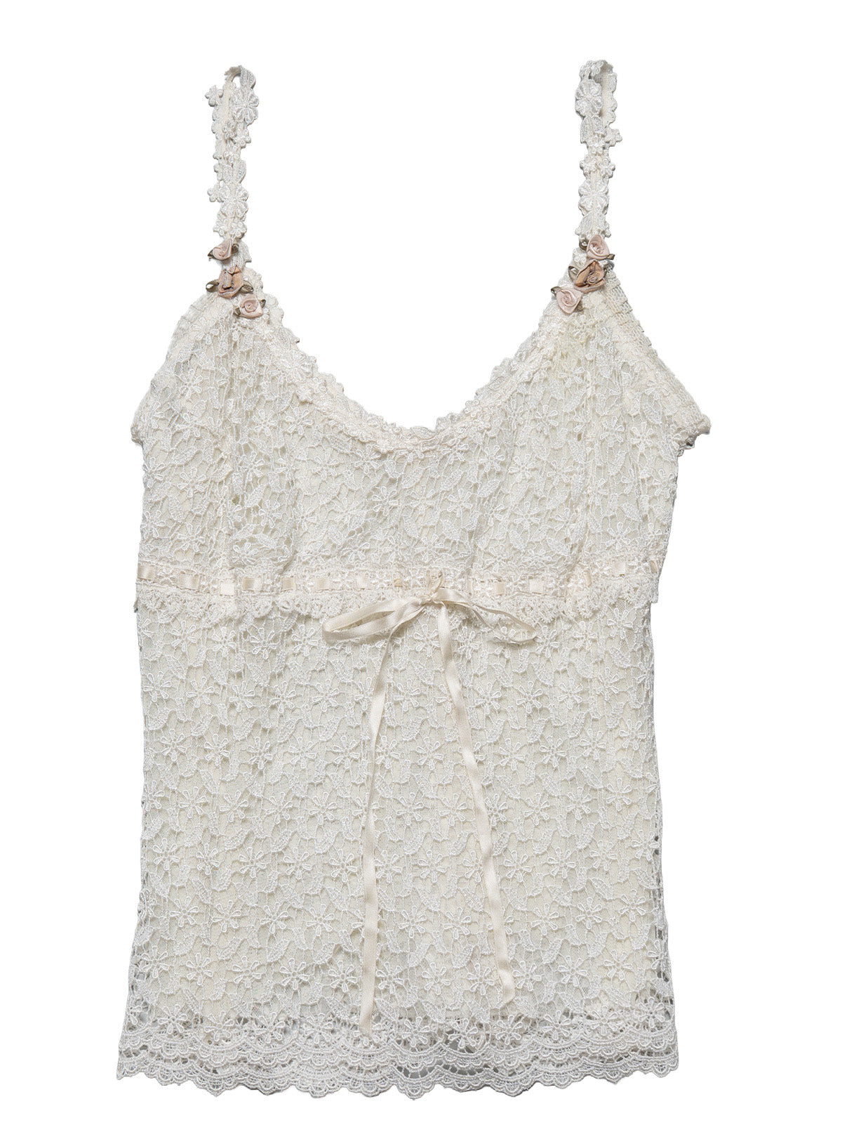 Vintage White Claire Pettibone Lace Camisole