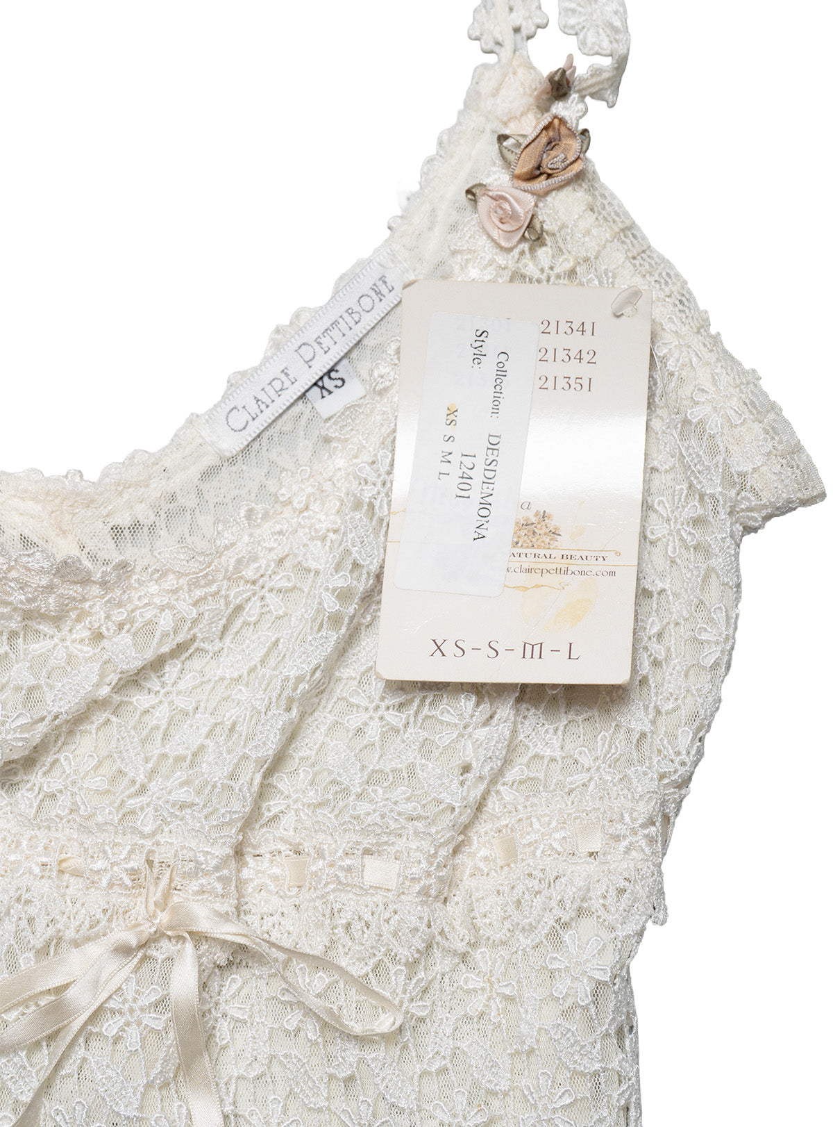 Vintage White Claire Pettibone Lace Camisole