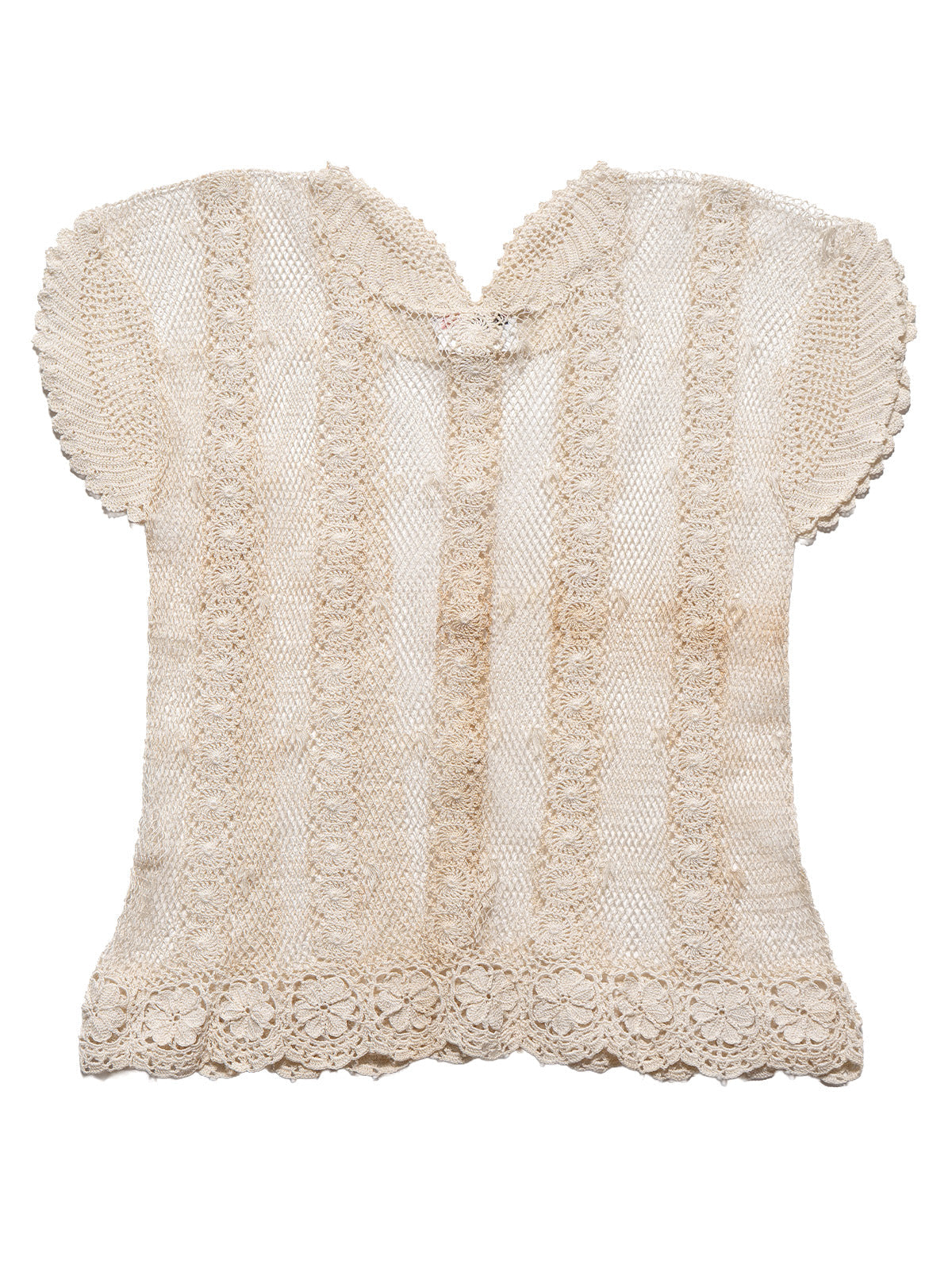 Vintage Crochet Button Up Top