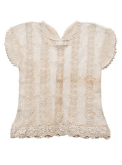 Vintage Crochet Button Up Top