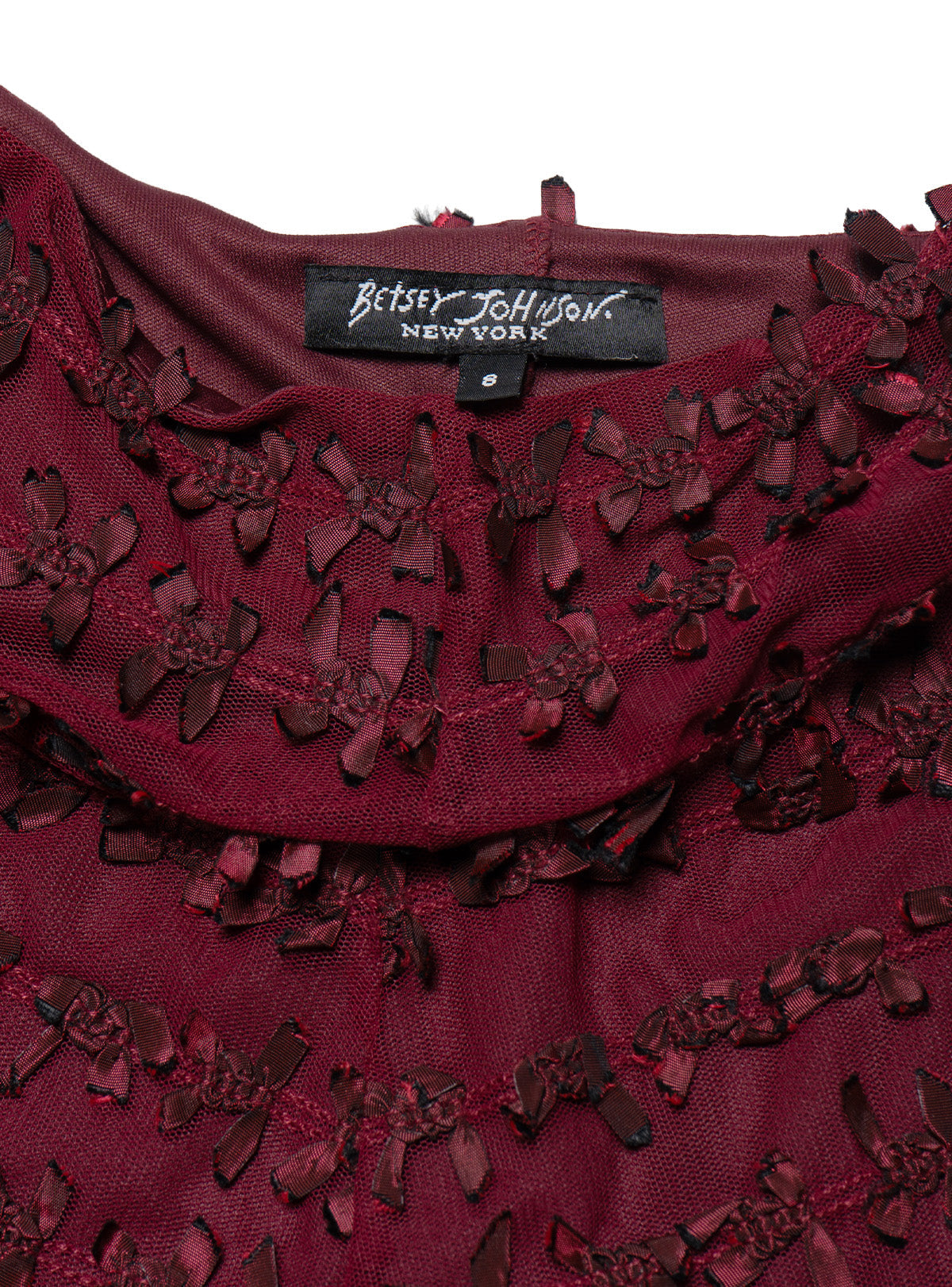 Vintage Burgundy Betsy Johnson Dress