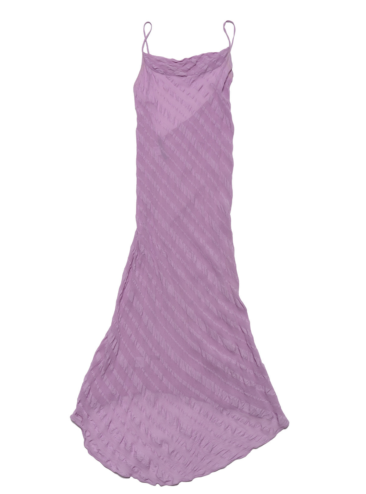 Vintage Lavender Gharani Strok Bias Dress