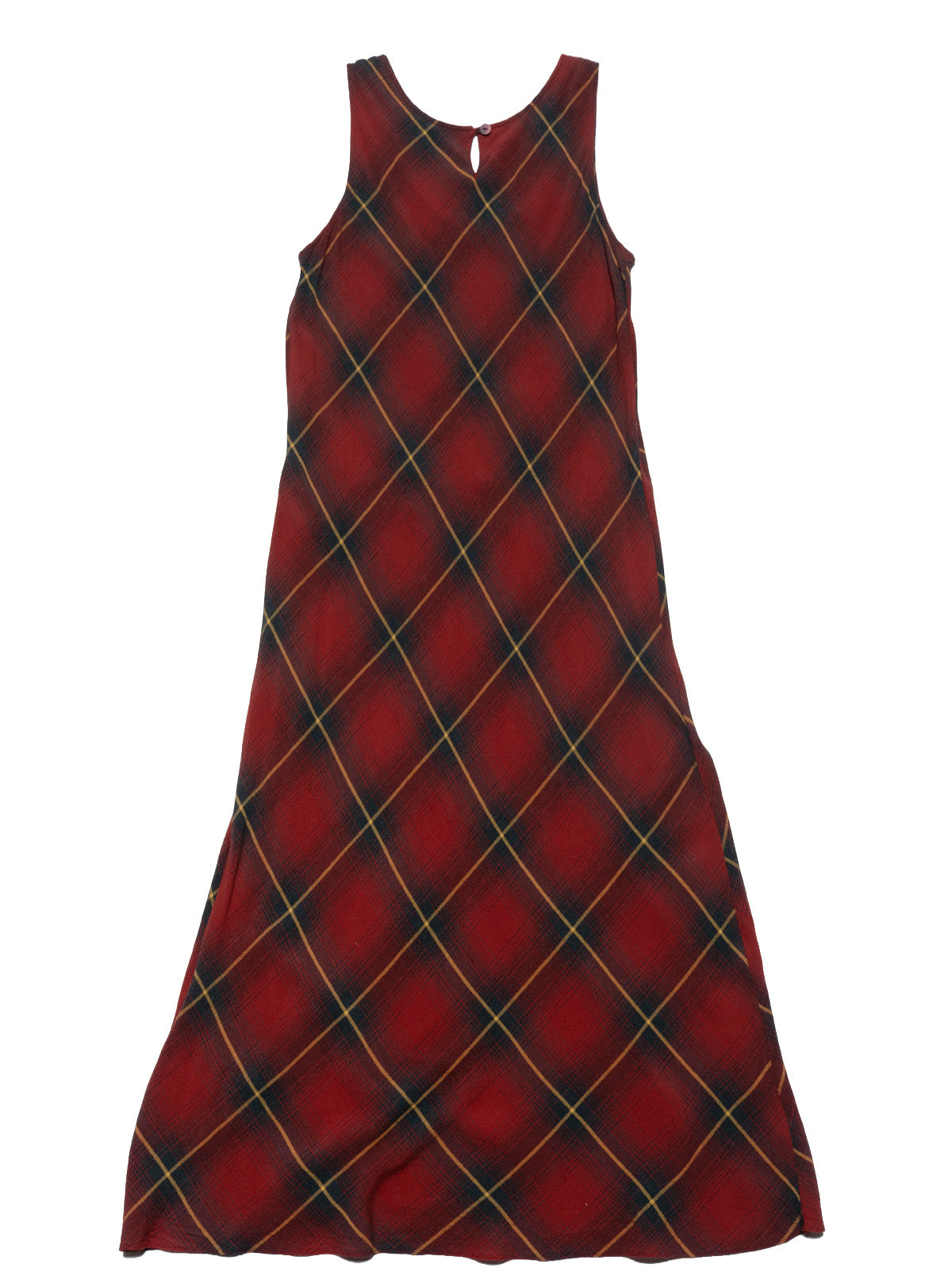 Marks and Spencer Red Plaid Bias Dress