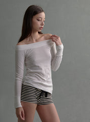 Pixel Top White