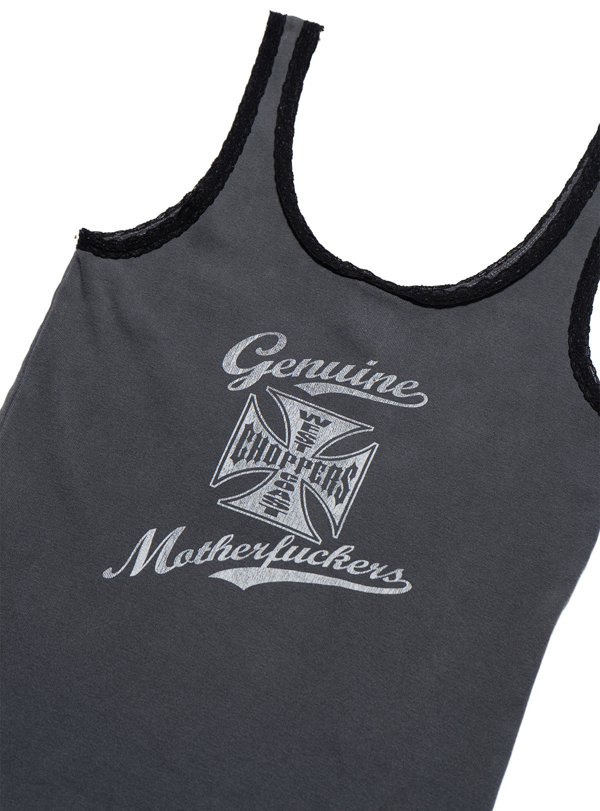 Vintage West Coast Choppers Genuine Motherfucker Tank Top Grey