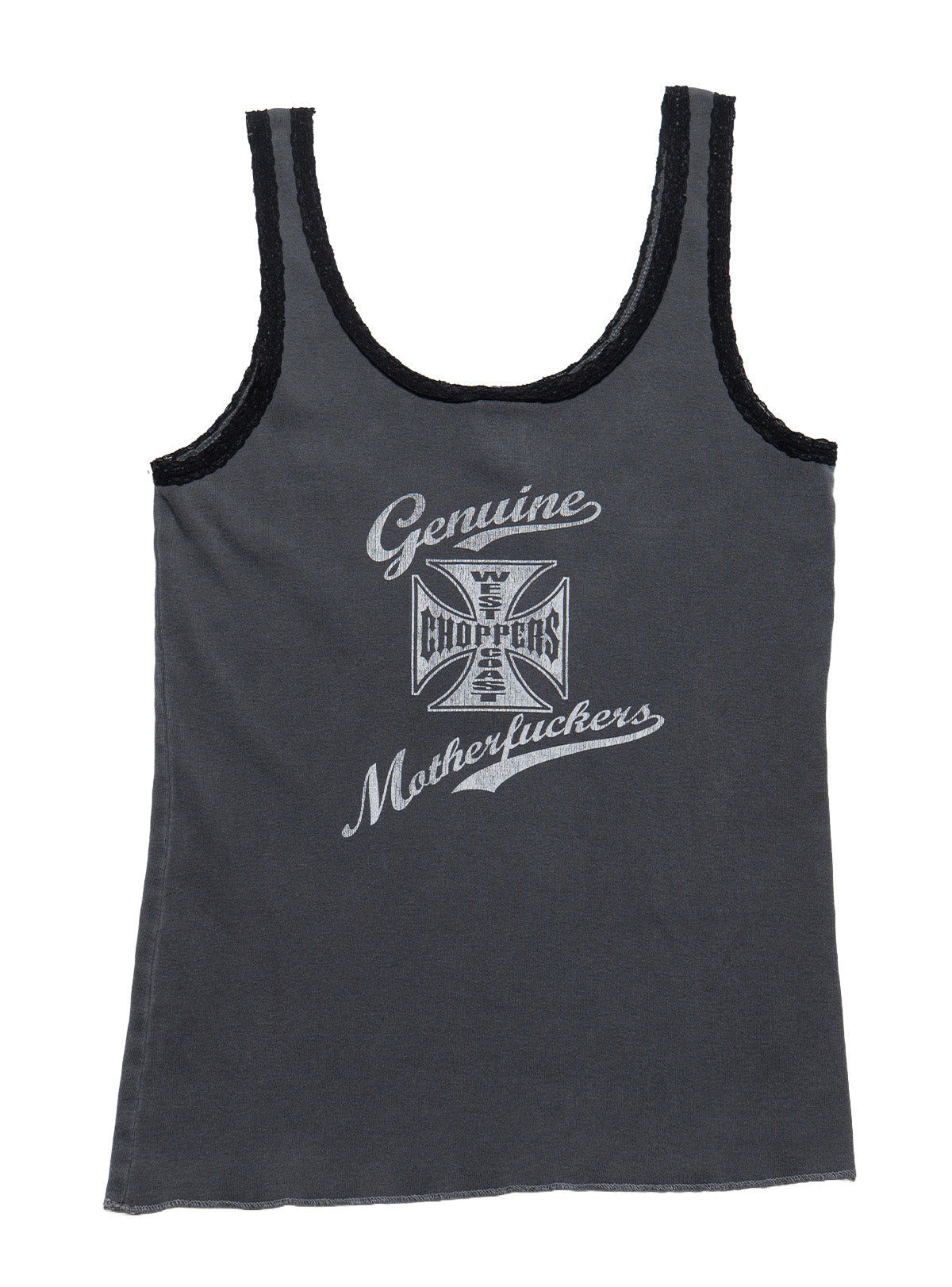 Vintage West Coast Choppers Genuine Motherfucker Tank Top Grey