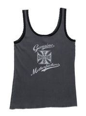 Vintage West Coast Choppers Genuine Motherfucker Tank Top Grey