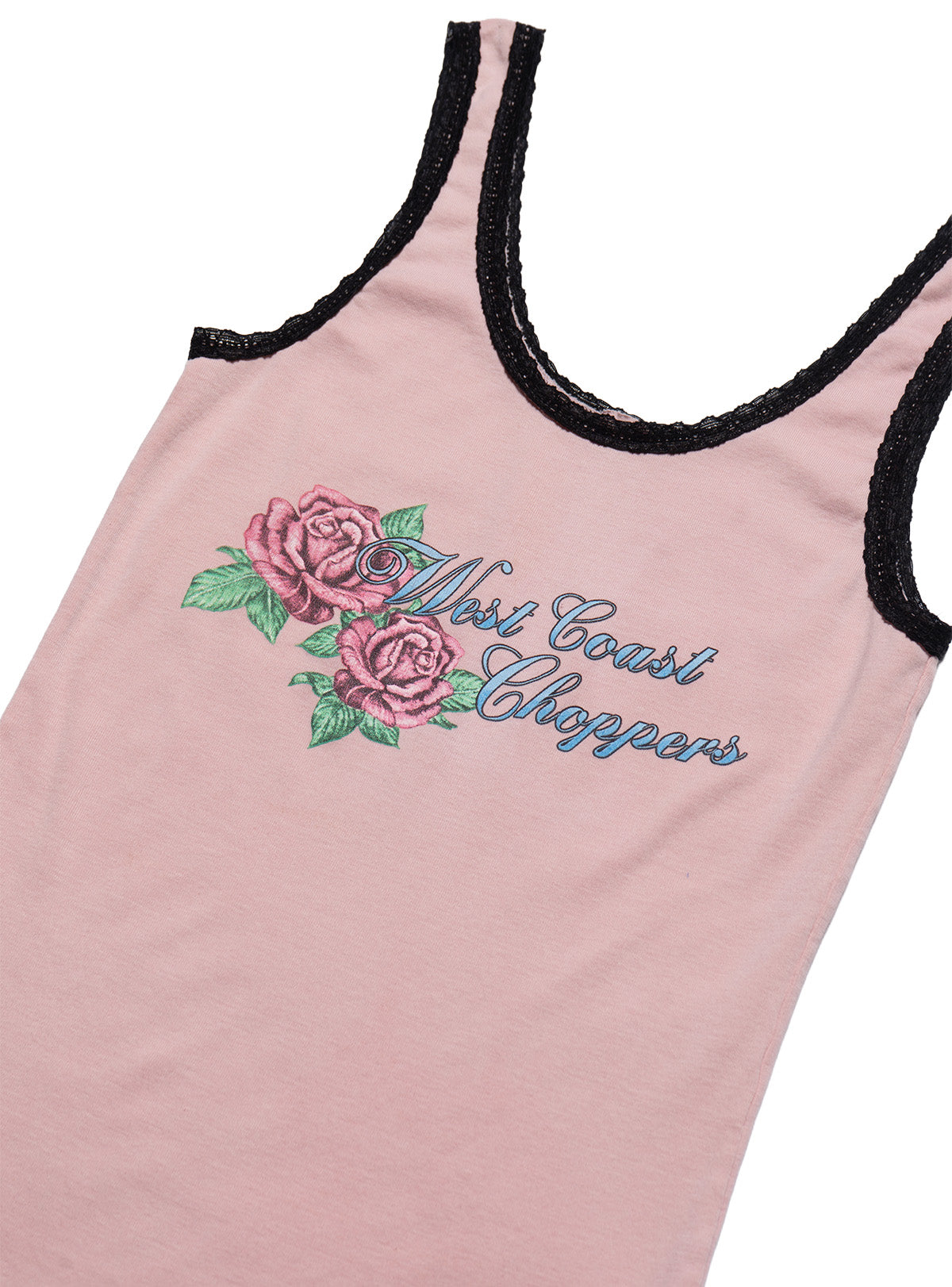 Vintage West Coast Choppers Rose Tank Top Pink