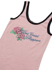 Vintage West Coast Choppers Rose Tank Top Pink