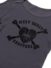 Vintage West Coast Choppers Waffle Top Grey