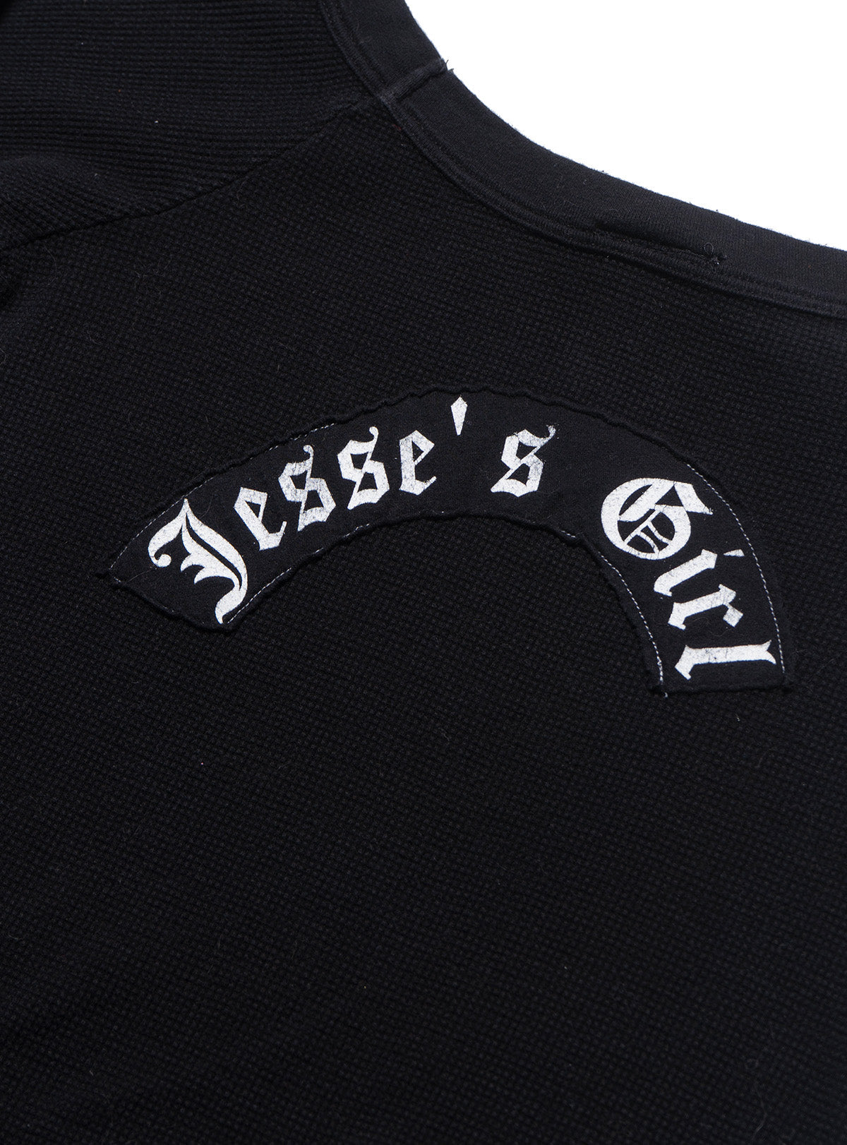 Vintage West Coast Choppers 3/4 Sleeve Waffle Top Black
