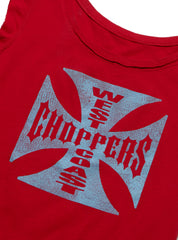 Vintage West Coast Choppers Sleeveless Tee Red