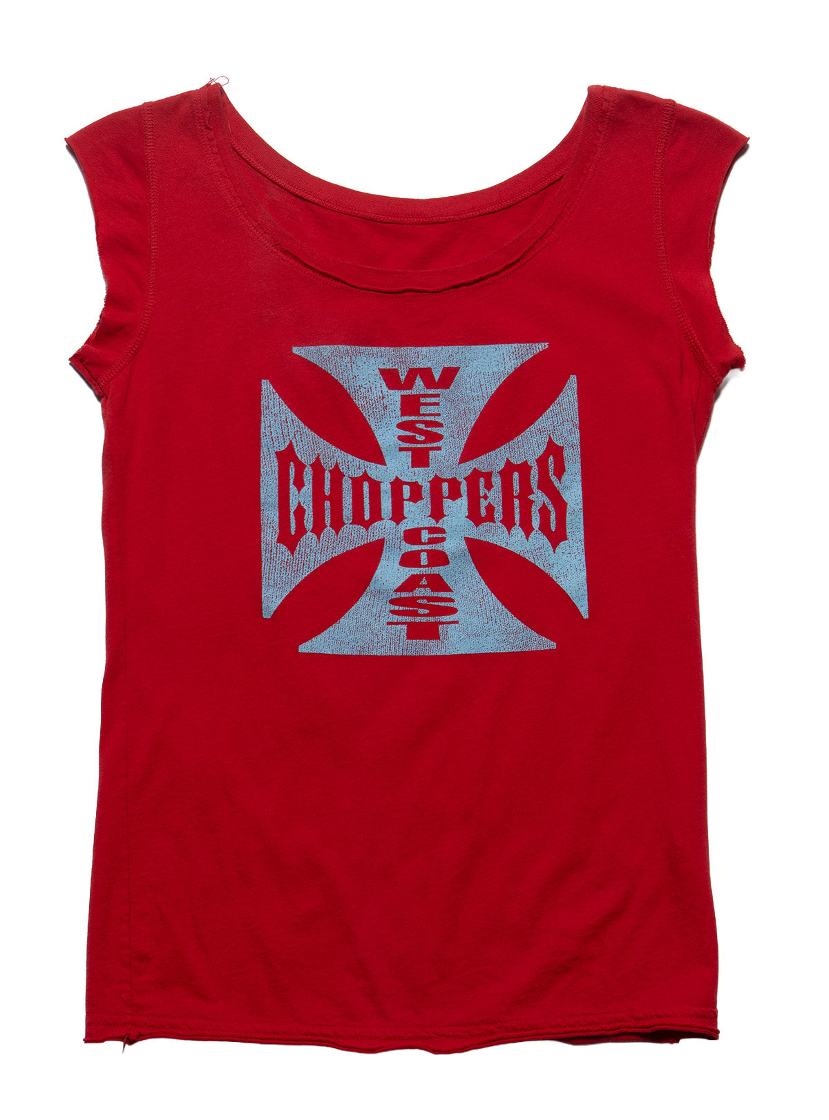Vintage West Coast Choppers Sleeveless Tee Red