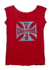 Vintage West Coast Choppers Sleeveless Tee Red