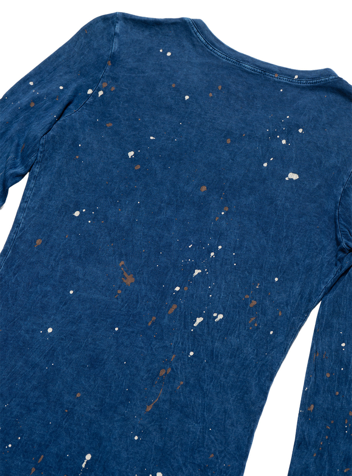 Vintage West Coast Choppers Long Sleeve Paint Splatter Tee Blue
