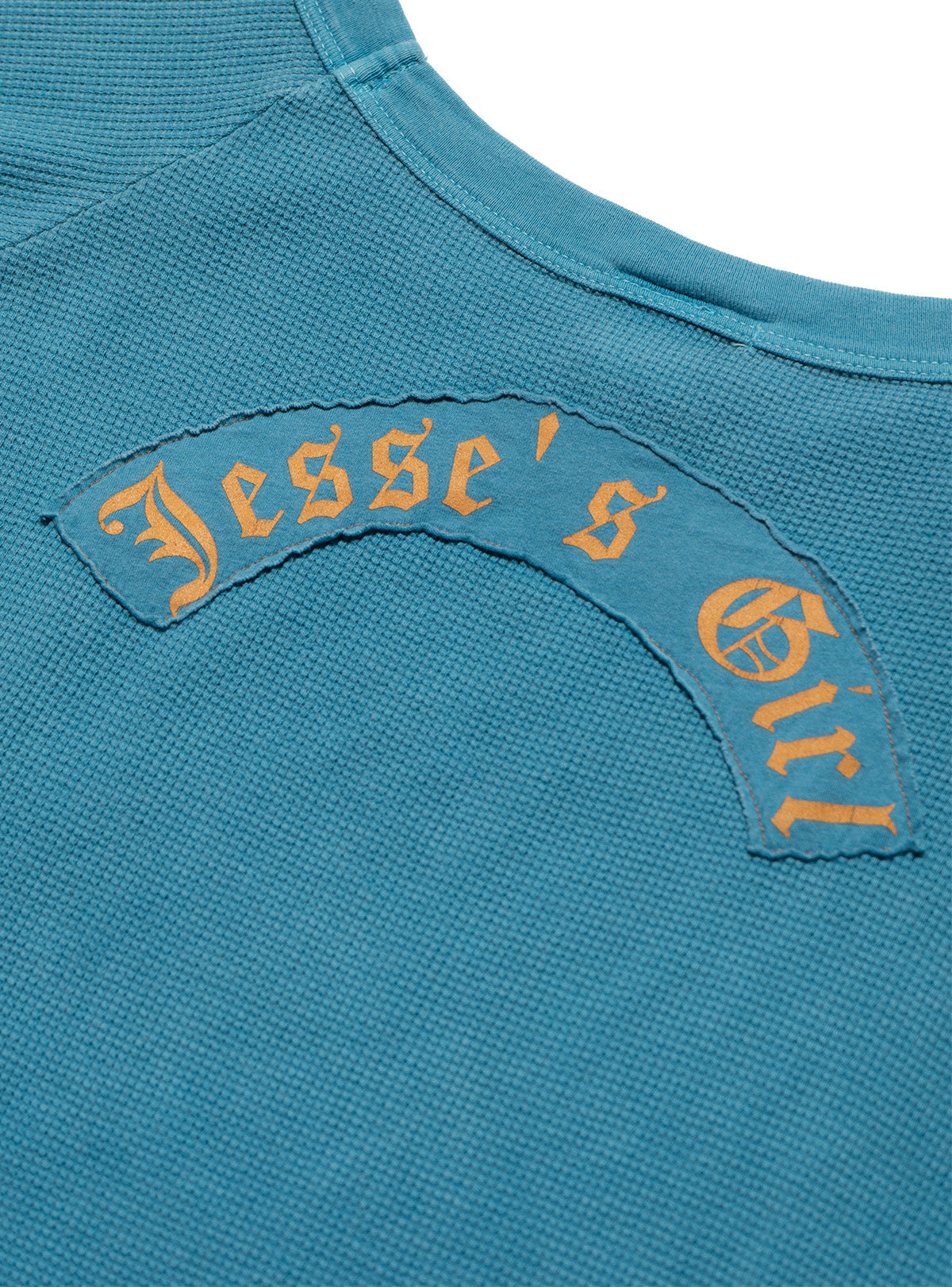 Vintage West Coast Choppers 3/4 Sleeve Waffle Tee Blue