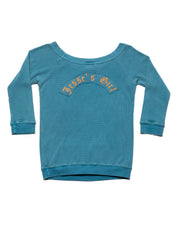 Vintage West Coast Choppers 3/4 Sleeve Waffle Tee Blue