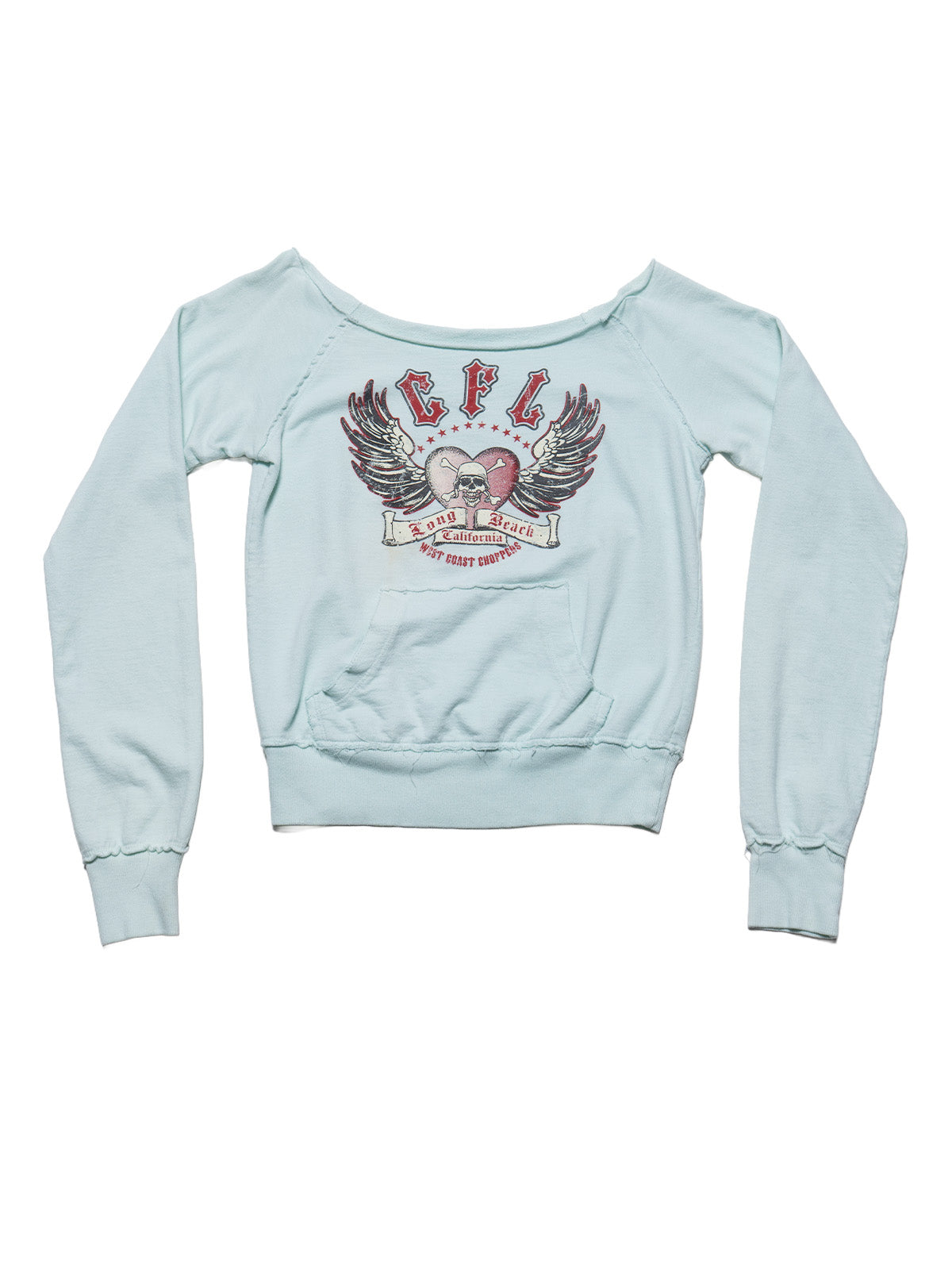 Vintage West Coast Choppers Long Sleeve Tee Light Blue