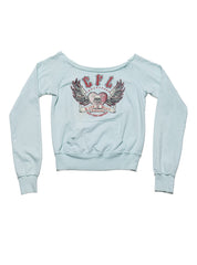 Vintage West Coast Choppers Long Sleeve Tee Light Blue