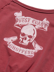 Vintage West Coast Choppers Long Sleeve Tee Red
