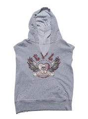 Vintage West Coast Choppers Sleeveless Hoodie Grey