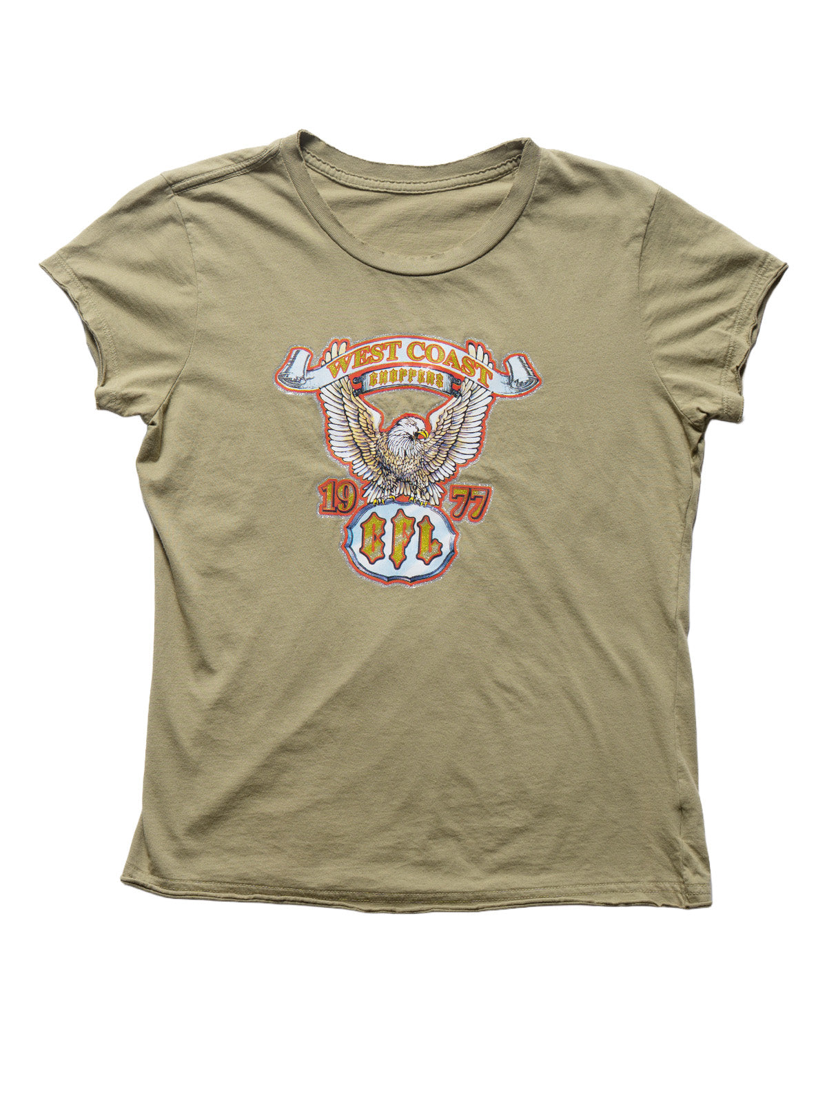 Vintage West Coast Choppers Cap Sleeve Tee Olive
