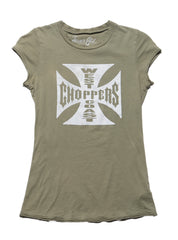 Vintage West Coast Choppers Sleeveless Tee Olive
