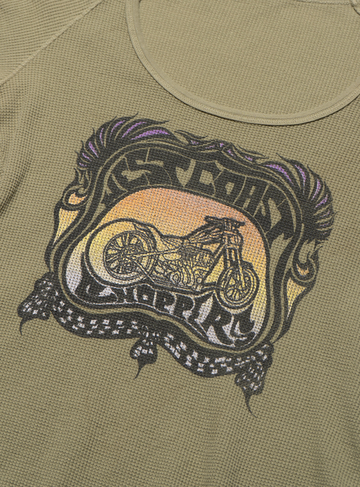 Vintage West Coast Choppers Long Sleeve Tee Olive