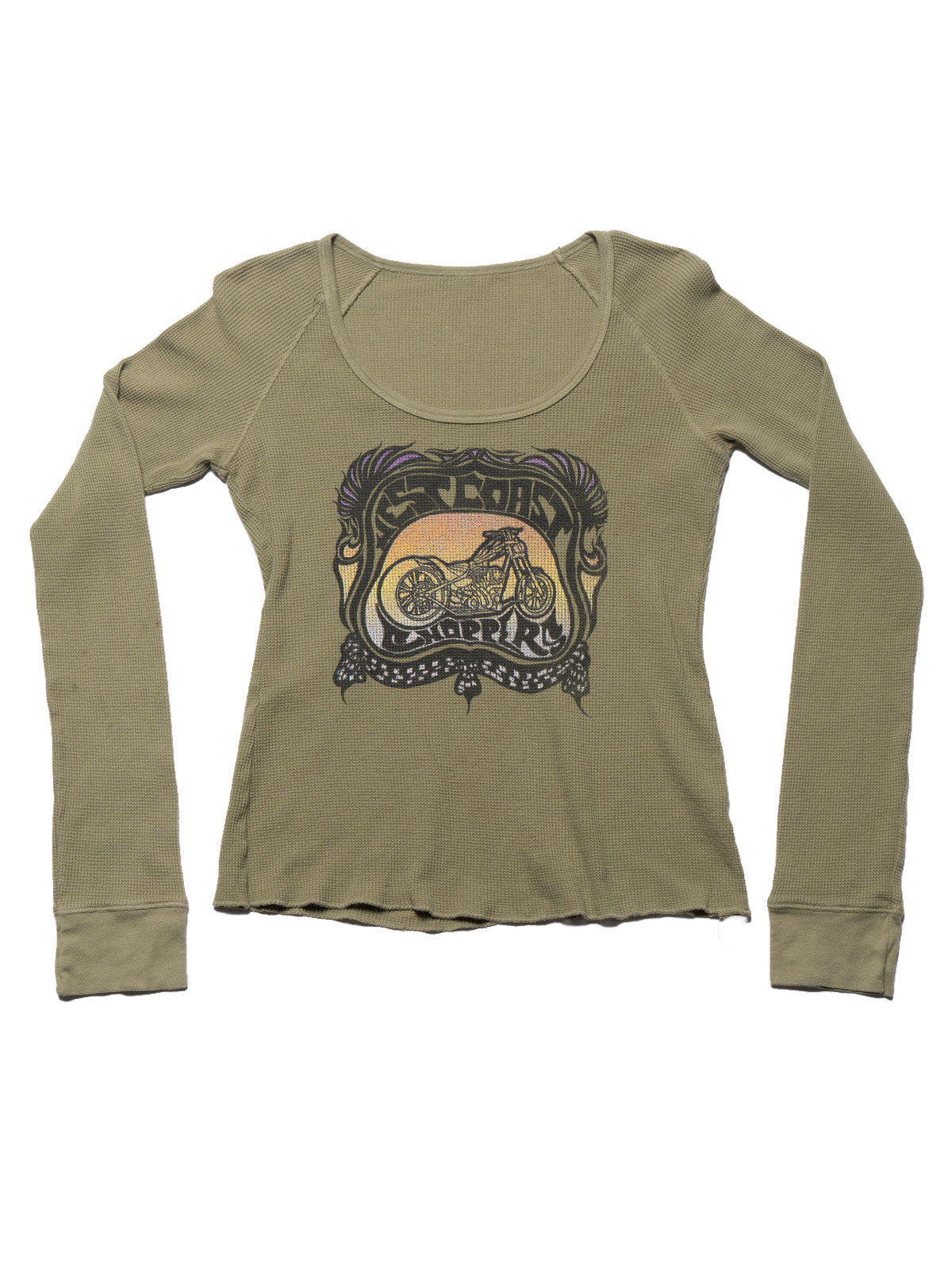Vintage West Coast Choppers Long Sleeve Tee Olive