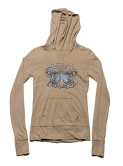 Vintage West Coast Choppers Long Sleeve Hoody Tee Olive