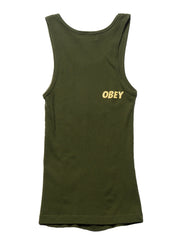 Vintage Obey Andre The Giant Tank Top Green