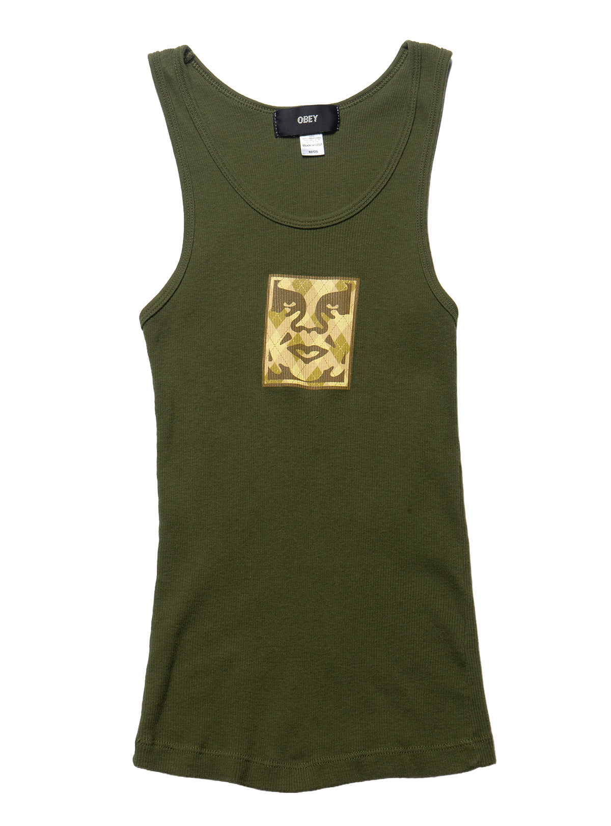Vintage Obey Andre The Giant Tank Top Green